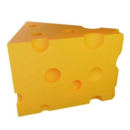 Cheese Piece  3D Icon