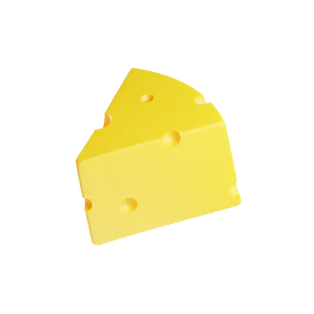 Cheese Piece  3D Icon