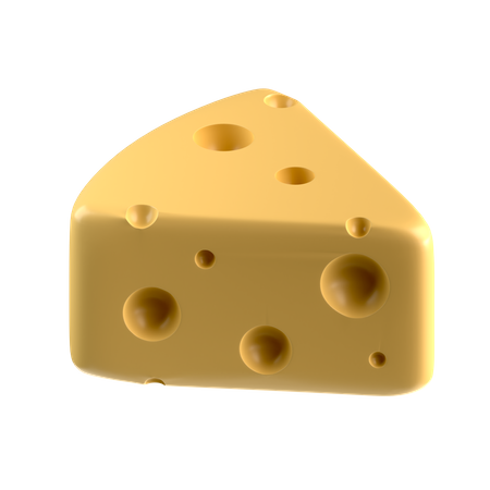 Cheese Piece  3D Icon