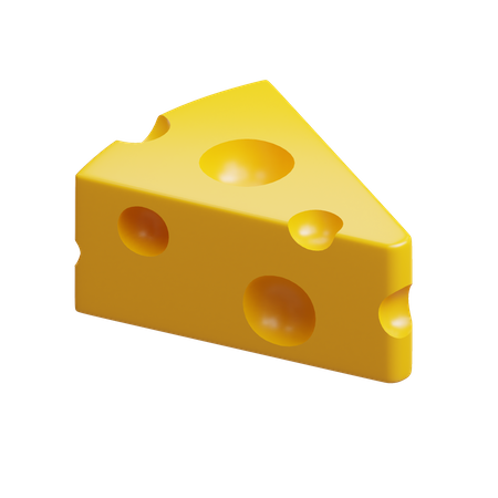 Cheese Piece  3D Icon