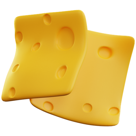 Cheese Slice  3D Icon