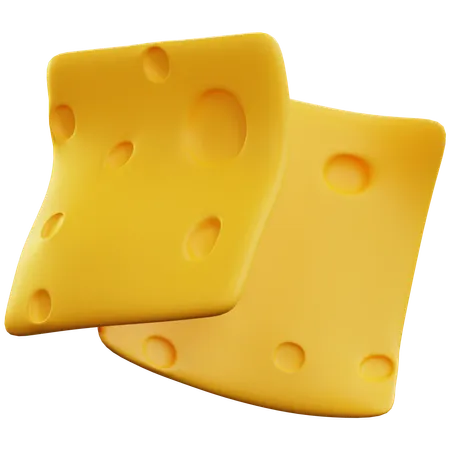 Cheese Slice  3D Icon