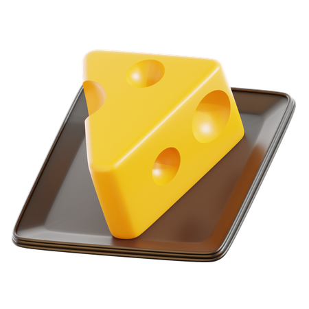 Cheese Slice  3D Icon