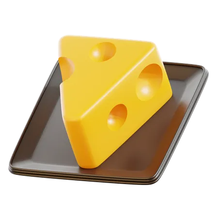 Cheese Slice  3D Icon