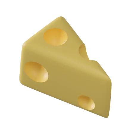 Cheese Slice  3D Icon