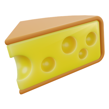 Cheese Slice  3D Icon