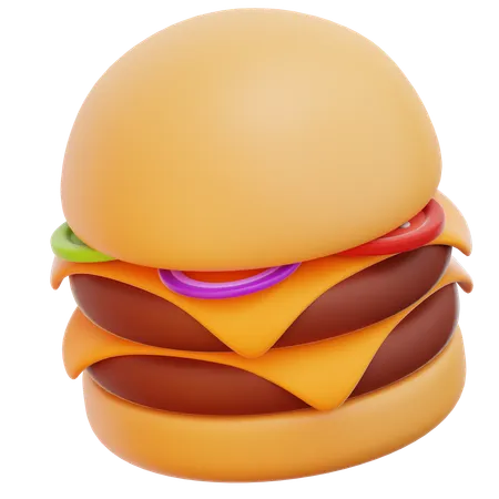 Käseburger  3D Icon