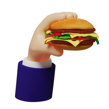 Cheeseburger  3D Illustration