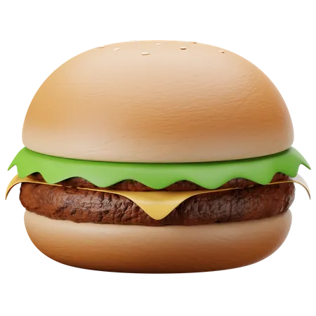 Cheeseburger  3D Illustration