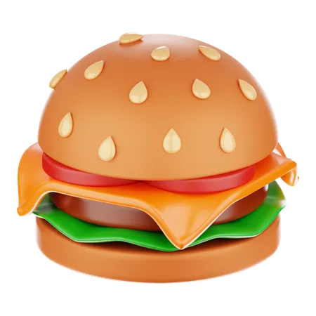 Cheeseburger  3D Icon