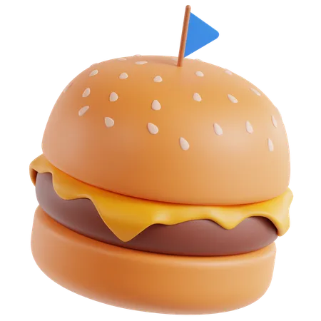 Cheeseburger  3D Icon