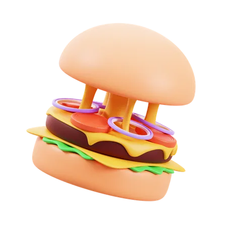 Cheeseburger  3D Icon