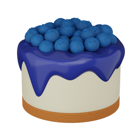 Cheesecake with raspberry jam  3D Icon