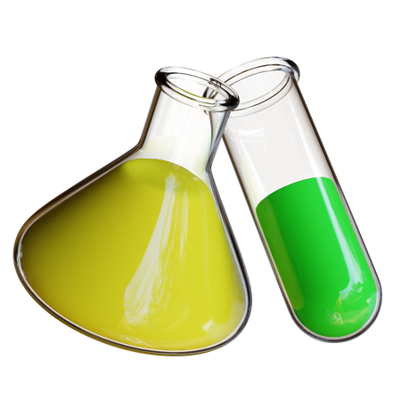 Chemical Bottle  3D Illustration