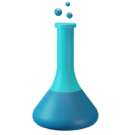 Chemie-Flasche  3D Illustration