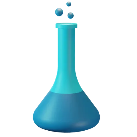 Chemie-Flasche  3D Illustration