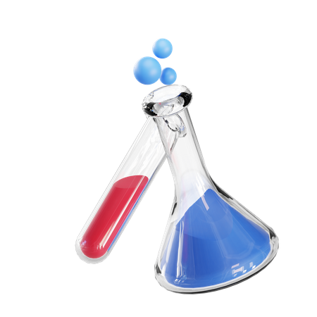 Chemische Flasche  3D Illustration