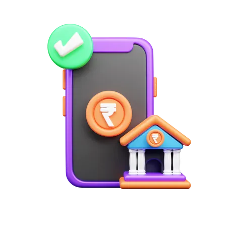 Cheque bancario  3D Icon