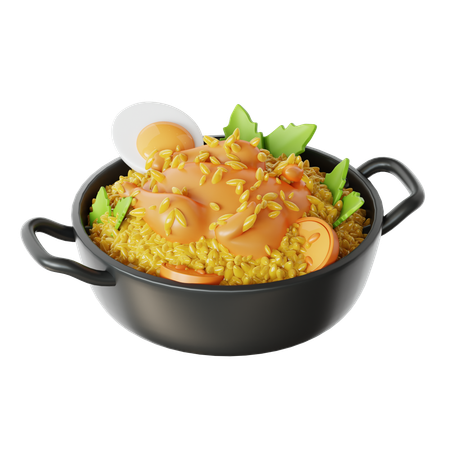 Chicken biriyani  3D Icon