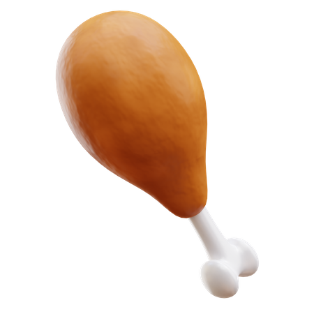 Chicken Drumstick  3D Illustration