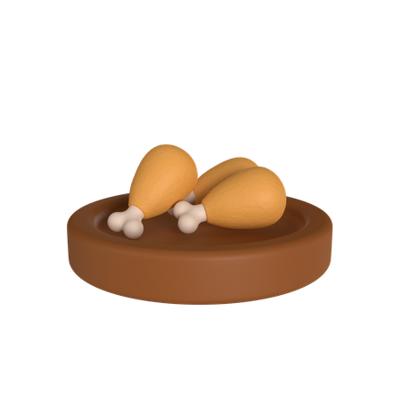 Chicken Leg  3D Icon