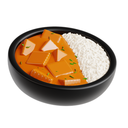 Chicken Tikka Masala  3D Icon