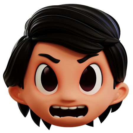 Emoji de chico enojado  3D Icon