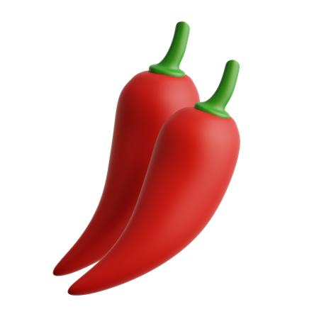 Chile rojo  3D Icon