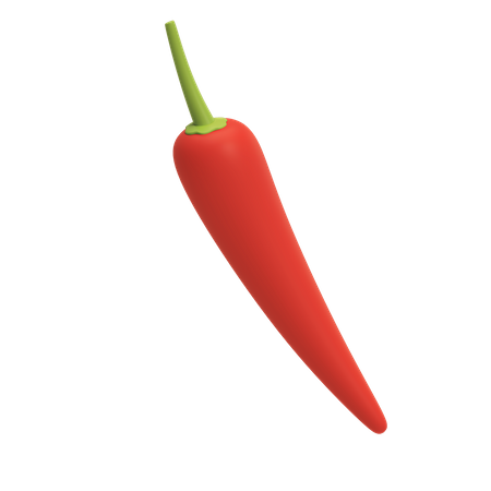 Chili  3D Illustration