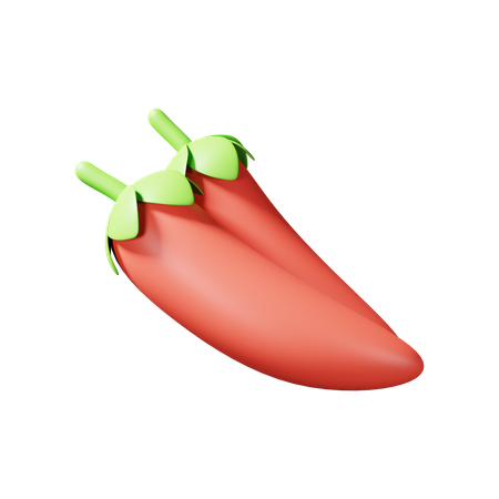 Chili  3D Illustration