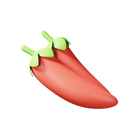 Chili  3D Illustration