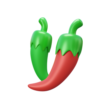 Chili Pepper  3D Icon