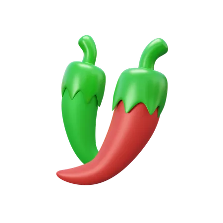 Chili Pepper  3D Icon