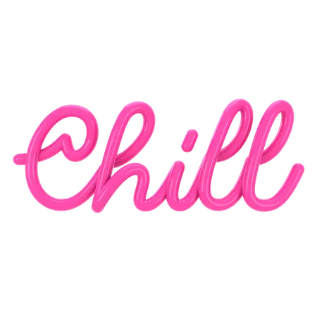 Chill Letter  3D Icon