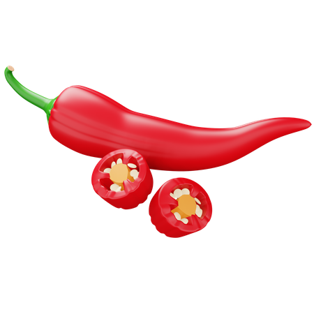 Chilli Red  3D Icon