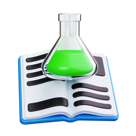 Livre de chimie  3D Icon