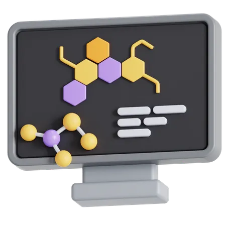 Chimie numérique  3D Icon