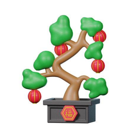 Chinese Bonsai  3D Icon