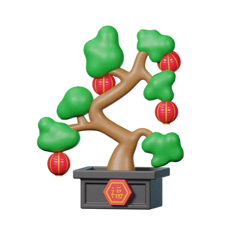 Chinese Bonsai  3D Icon