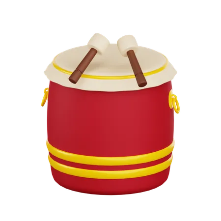 Chinese Drum  3D Icon