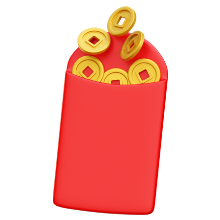 Chinese Envelope  3D Icon