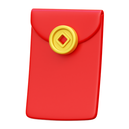 Chinese Envelope  3D Icon