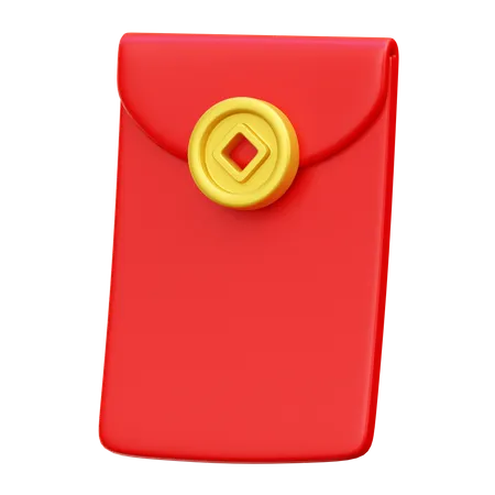 Chinese Envelope  3D Icon