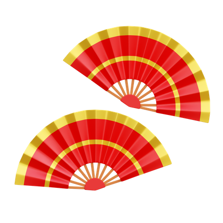 Chinese Fan  3D Icon