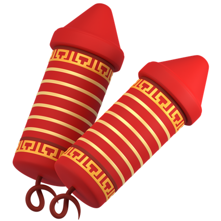 Chinese Firecracker  3D Icon