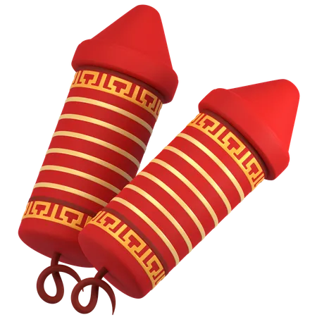 Chinese Firecracker  3D Icon