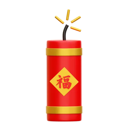 Chinese Firecracker  3D Icon