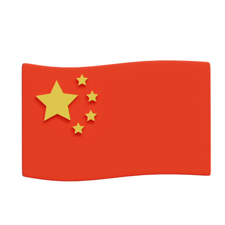 Chinese Flag  3D Icon