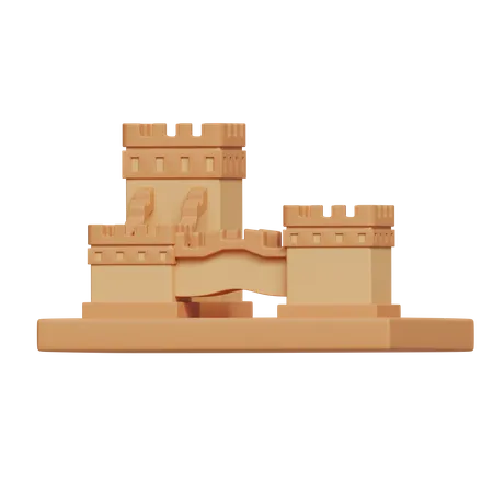 Chinese Fortress  3D Icon