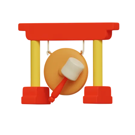 Chinese Gong  3D Icon